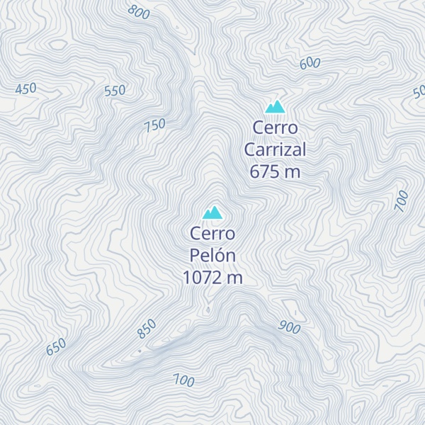 Map of Cerro Pelón
