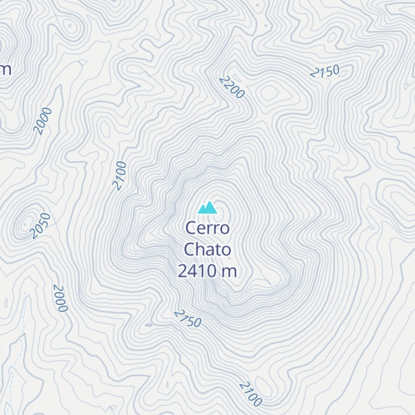 Map of Cerro Chato