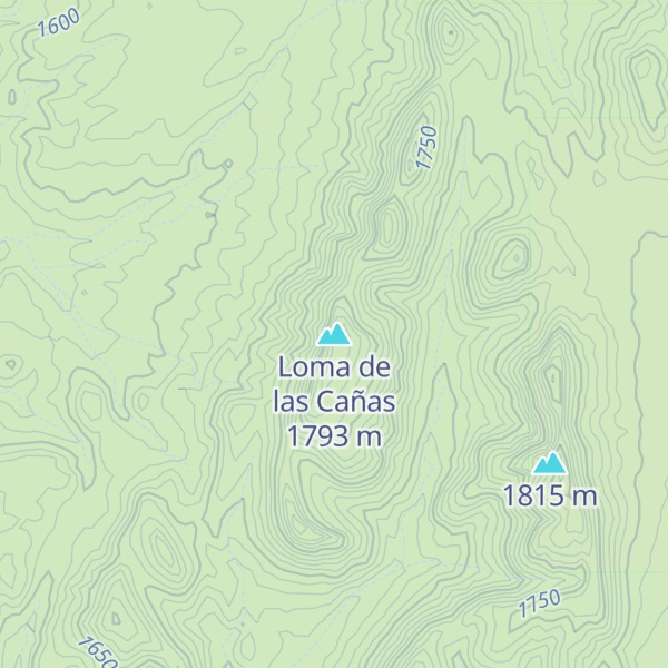 Map of Loma de las Cañas