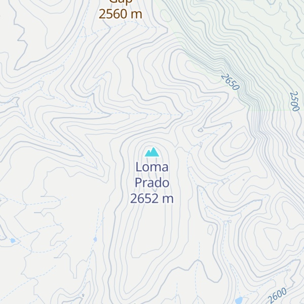 Map of Loma Prado