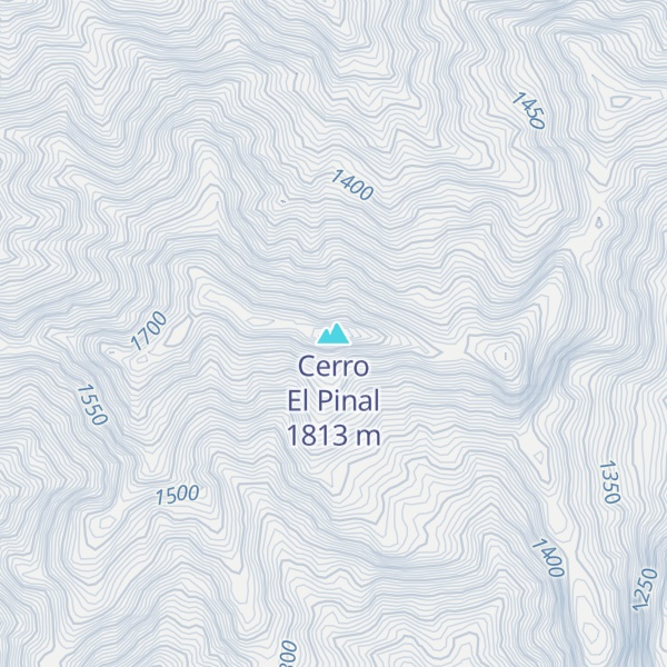 Map of Cerro El Pinal