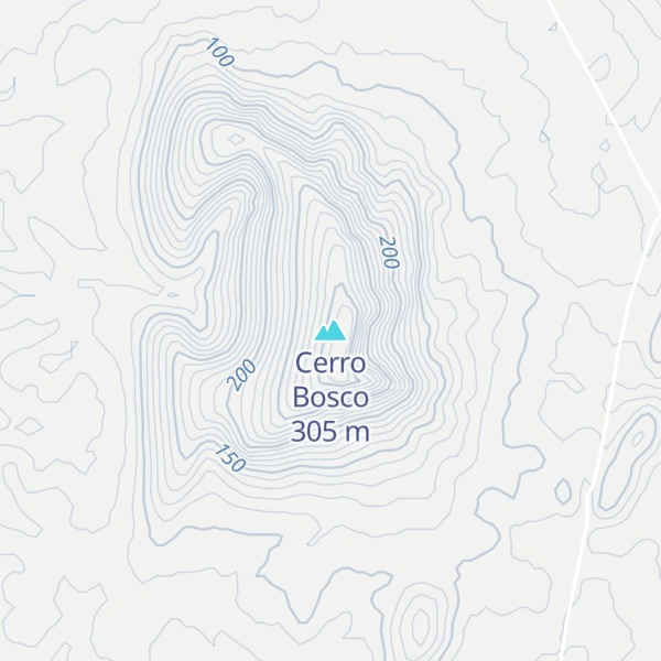 Map of Cerro Bosco