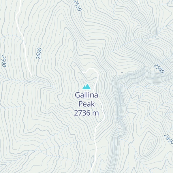 Map of Gallina Peak