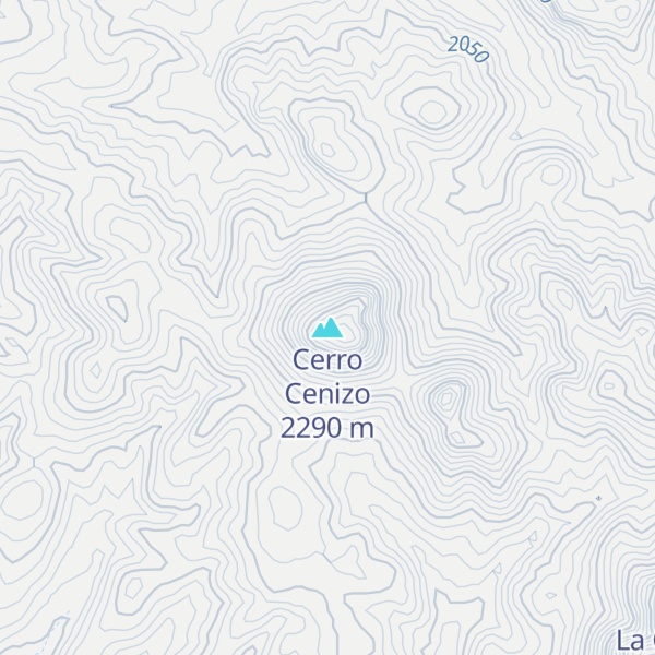 Map of Cerro Cenizo