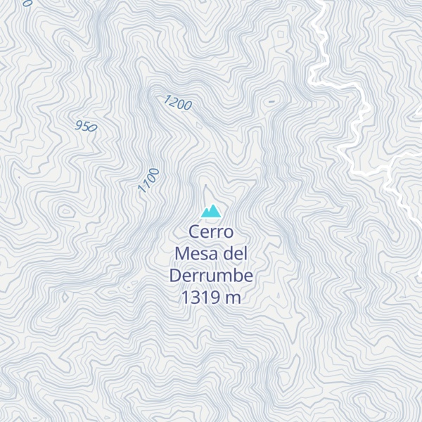 Map of Cerro Mesa del Derrumbe