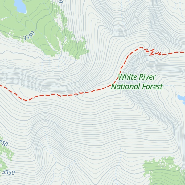 Map of Red Table Mountain