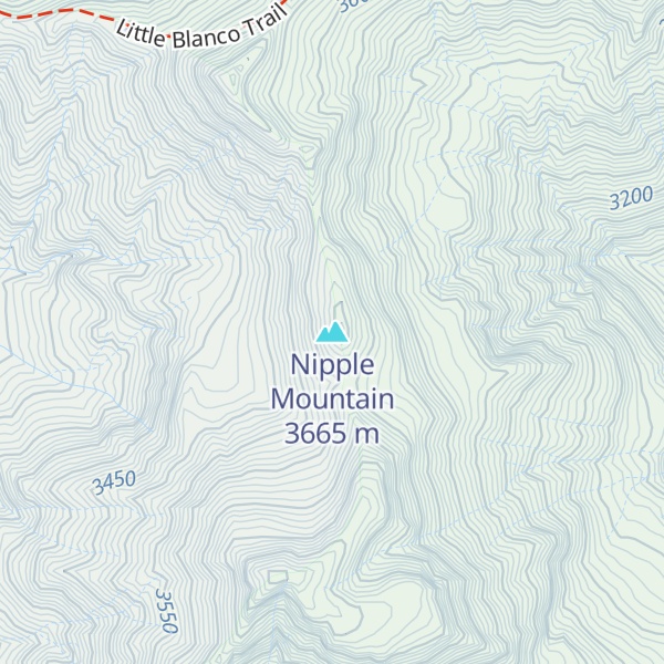 Map of Nipple Mountain