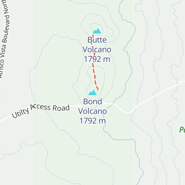 Map of Bond Volcano