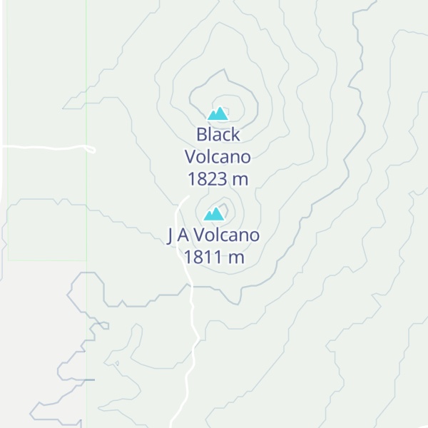 Map of J A Volcano