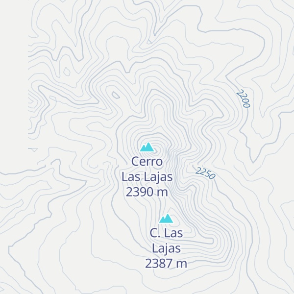 Map of Cerro Las Lajas