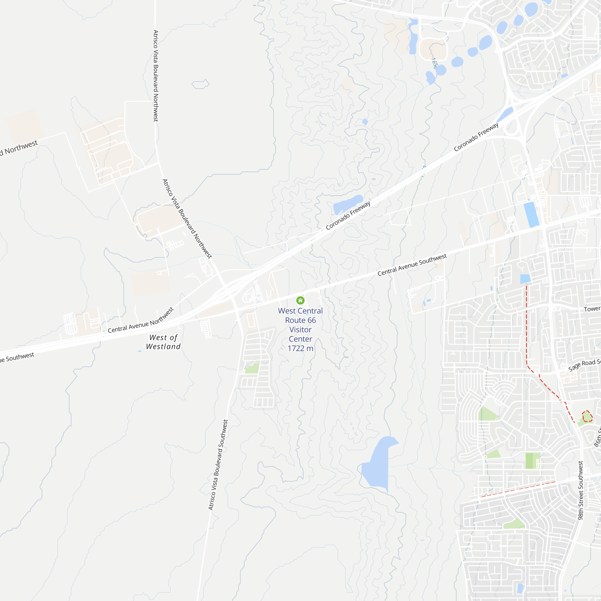 West Central Route 66 Visitor Center map