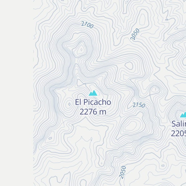 Map of El Picacho