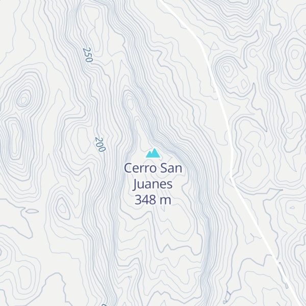 Map of Cerro San Juanes