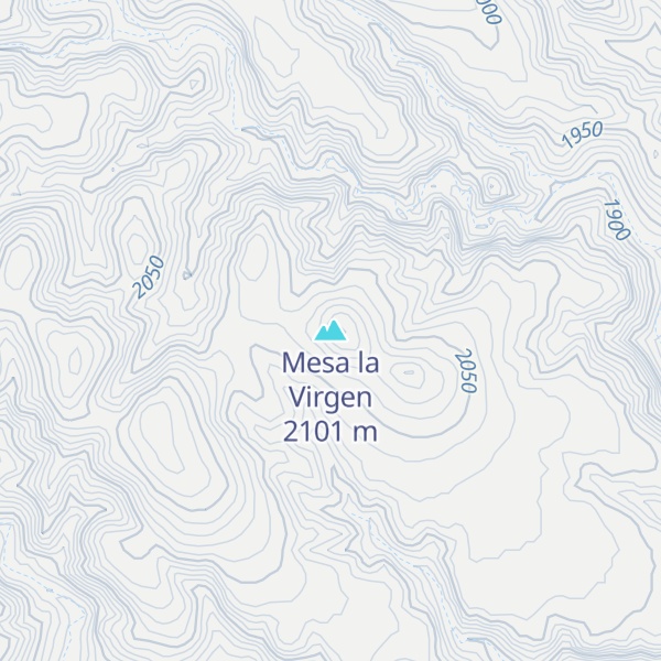 Map of Mesa la Virgen