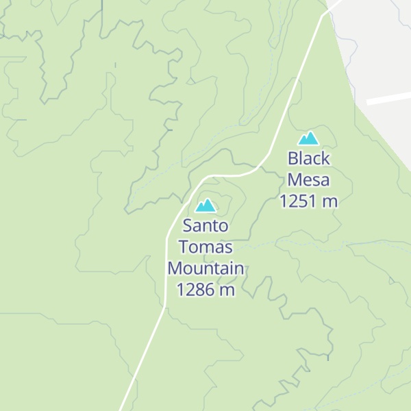 Map of Santo Tomas Mountain