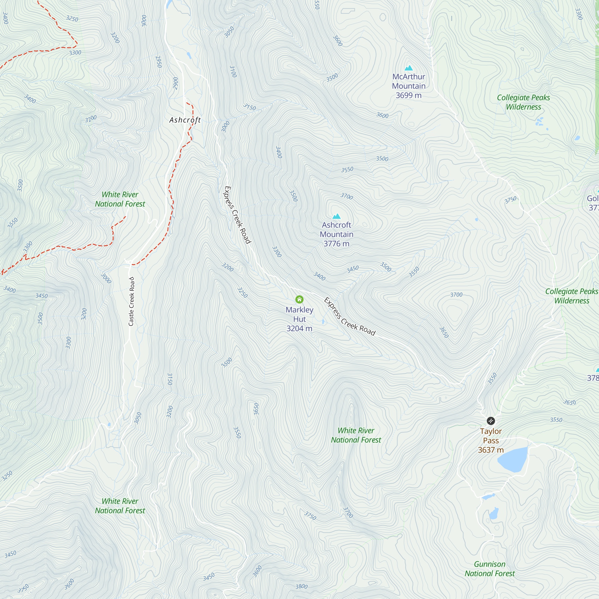 Markley Hut map