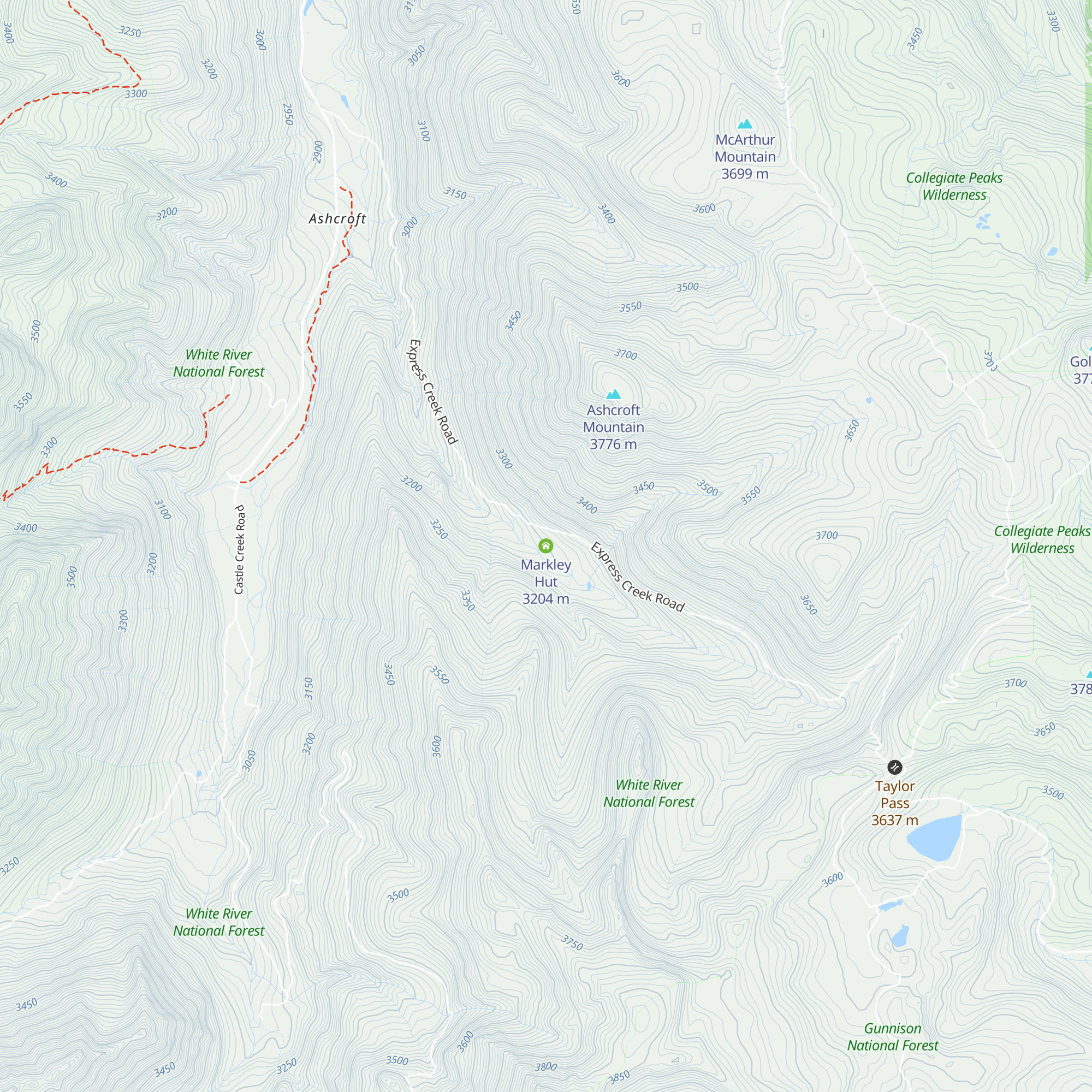 Markley Hut map