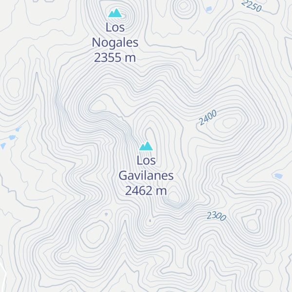 Map of Los Gavilanes