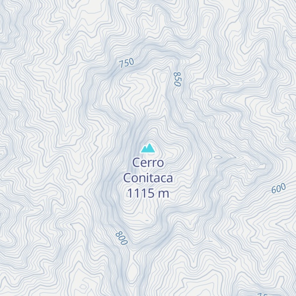 Map of Cerro Conitaca