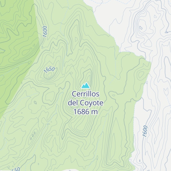 Map of Cerrillos del Coyote