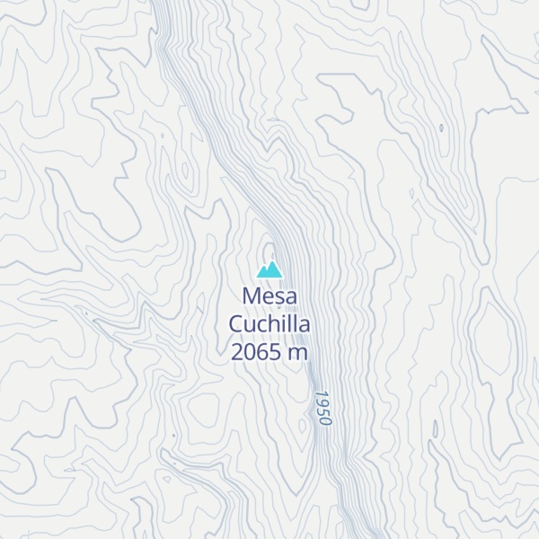 Map of Mesa Cuchilla
