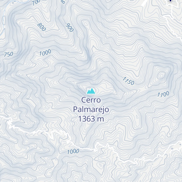 Map of Cerro Palmarejo