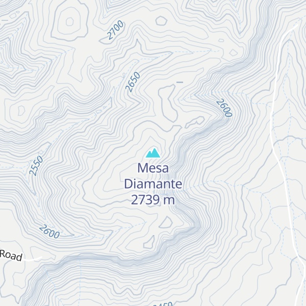Map of Mesa Diamante