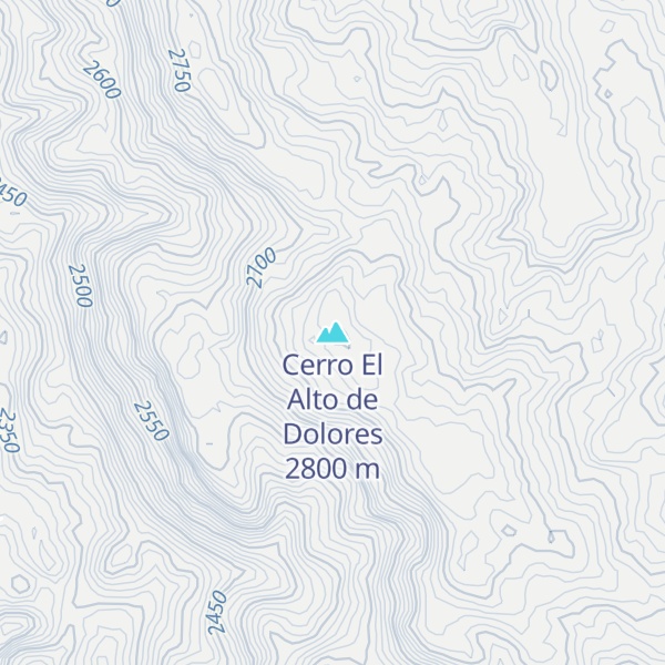 Map of Cerro El Alto de Dolores