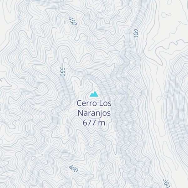 Map of Cerro Los Naranjos