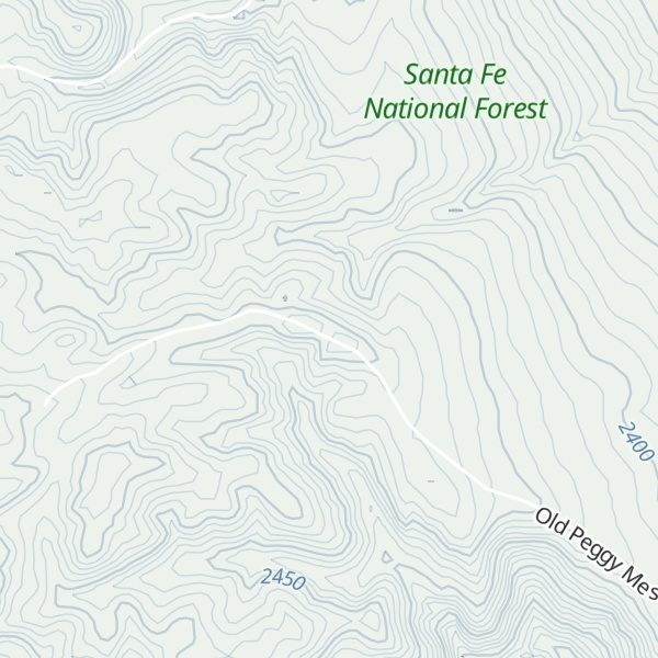 Map of Peggy Mesa