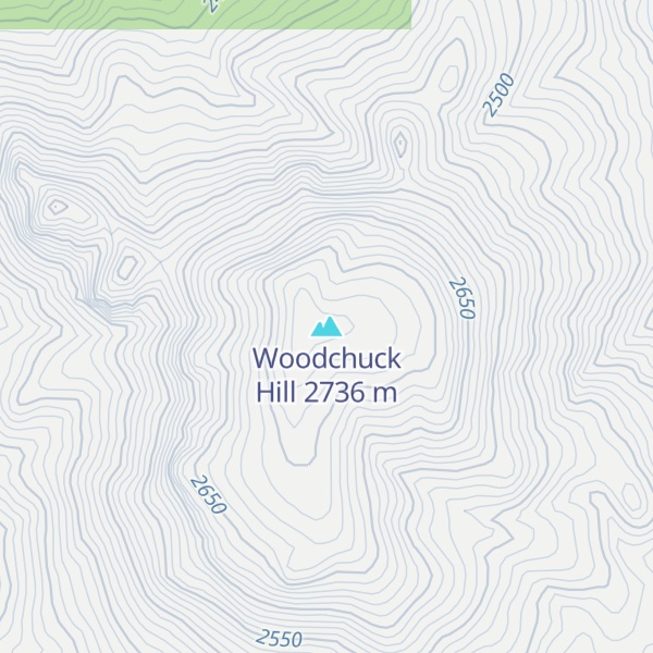 Map of Woodchuck Hill