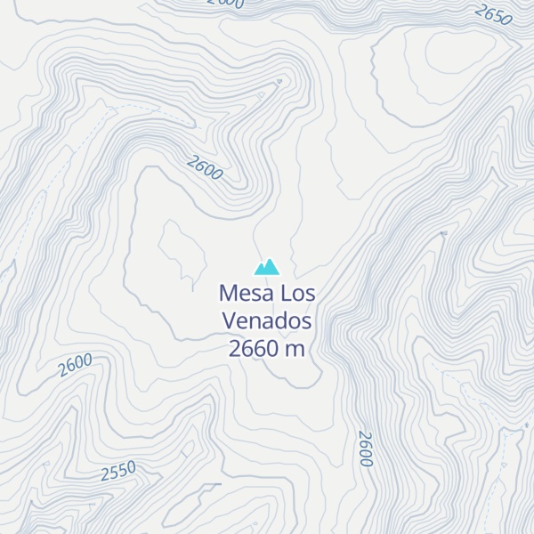 Map of Mesa Los Venados