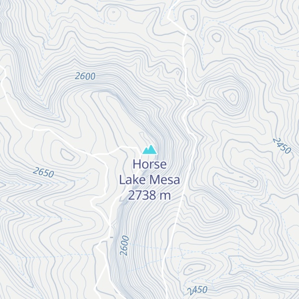Map of Horse Lake Mesa