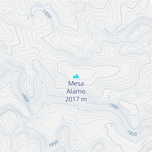 Map of Mesa Alamo
