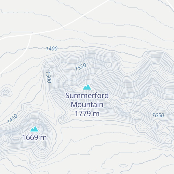 Map of Summerford Mountain