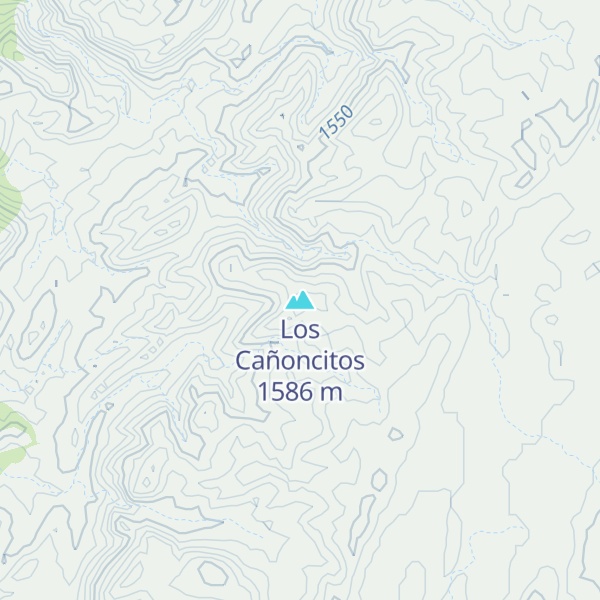 Map of Los Cañoncitos