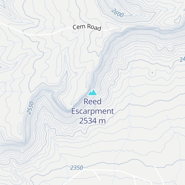 Map of Reed Escarpment