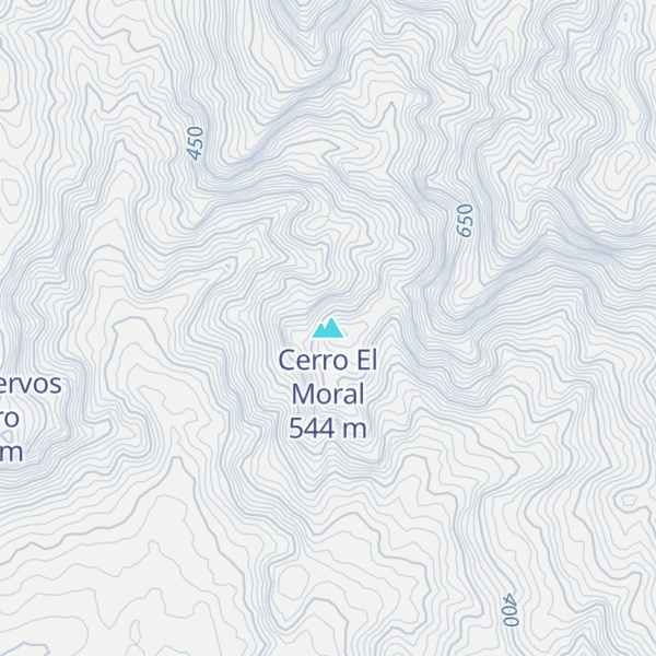 Map of Cerro El Moral