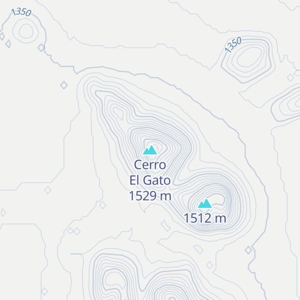 Map of Cerro El Gato