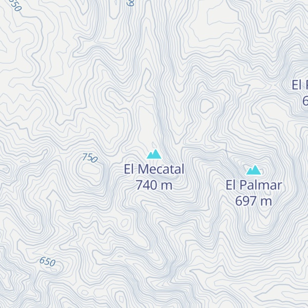 Map of El Mecatal