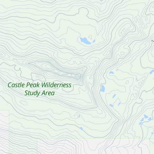 Map of Castle Peak