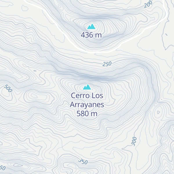 Map of Cerro Los Arrayanes