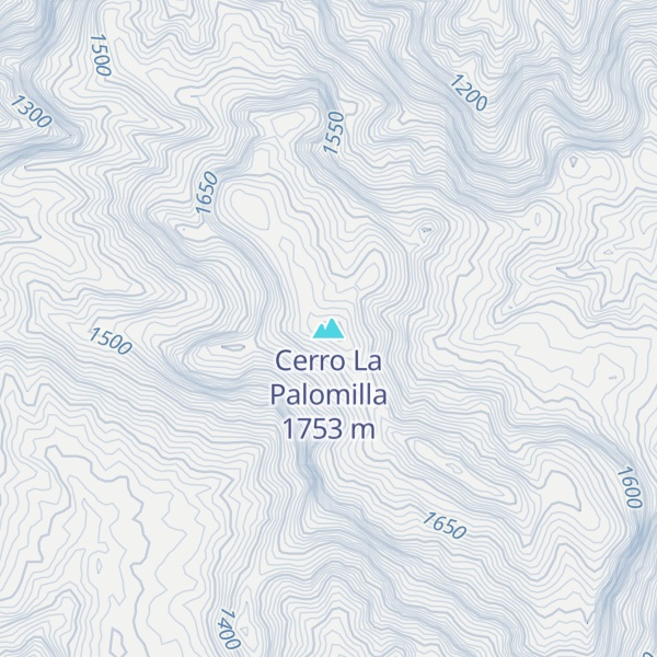 Map of Cerro La Palomilla
