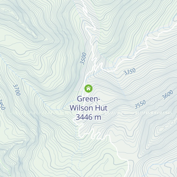 Map of Green-Wilson Hut