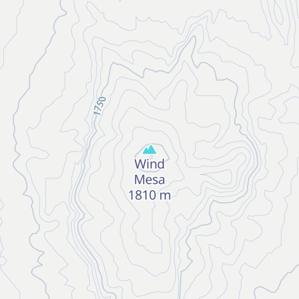 Map of Wind Mesa