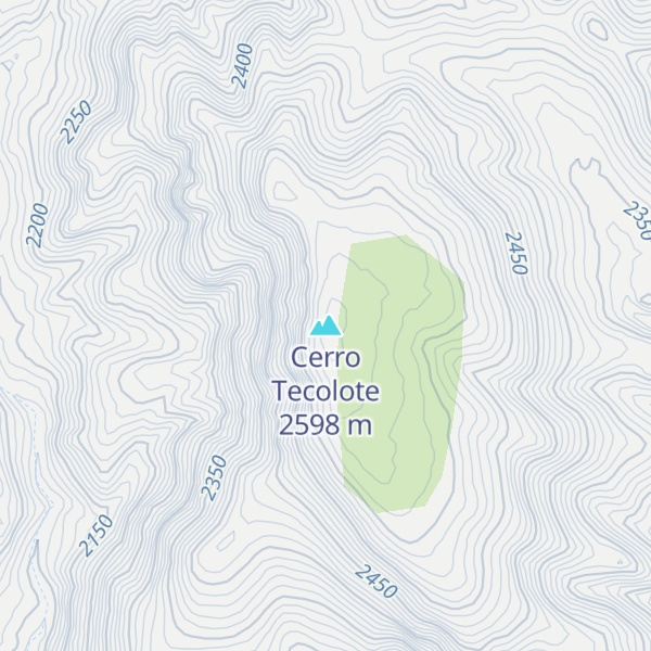Map of Cerro Tecolote