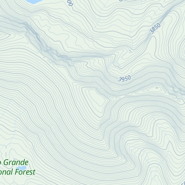 Map of La Garita Peak