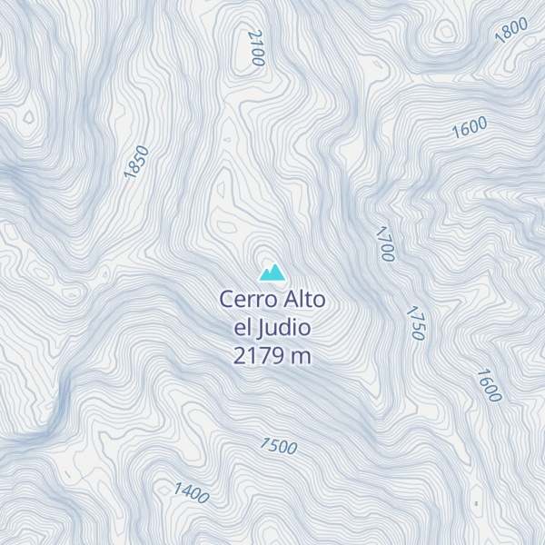 Map of Cerro Alto el Judio
