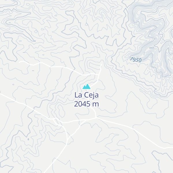 Map of La Ceja