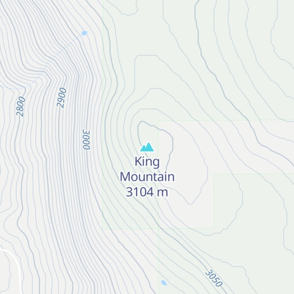 Map of King Mountain